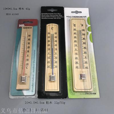 Pine Thermometer Wooden Thermometer Household Decorative Thermometer Wholesale Large Quantity Congyou