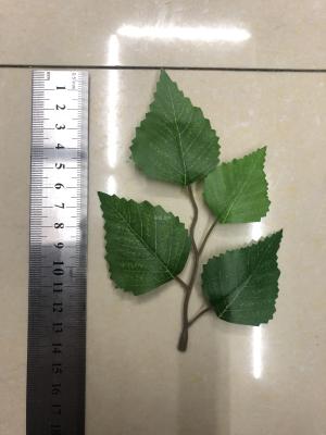 New style birch leaves 4 leaves artificial artificial artificial leaves artificial plant leaves