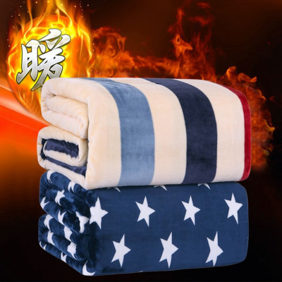 Fall, winter thickened thermal blankets wholesale fawn blanket coral flannel blanket cloud sable bed sheet gift blanket
