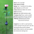 OEM custom solar rose lamp LED simulation lantern outdoor decoration lawn lamp ground plug lamp