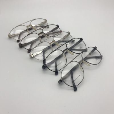 Safllo new large optical frames double beam full frame metal spectacle frames 8003 myopia glasses wholesale