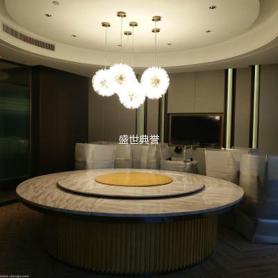 Yingtan star hotel new Chinese style electric table hotel box marble electric table and chair manufacturers custom