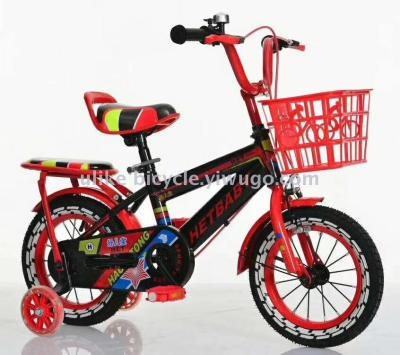Bicycle 121416 new children's car with rear seat, car basket