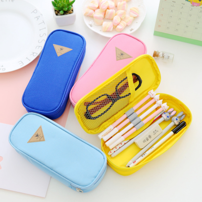 Stationery pencil bag pencil bag student stationery box Korean stationery small fresh storage bag pencil bag