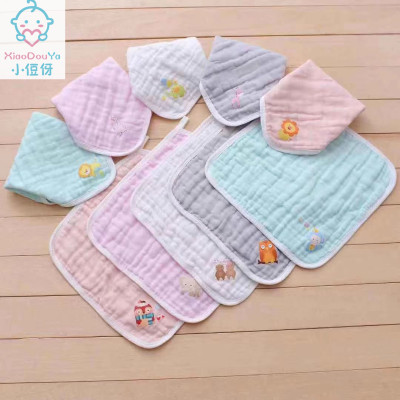 D. led by small 侸 Ya infant child series vegetation dyeing digital square face cloth kindergarten