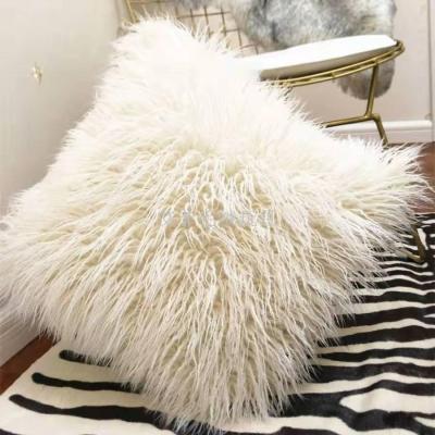 Web celebrity ins beach wool as as drowning plush fur wool pillow pillow in the living room, bedroom plush toy