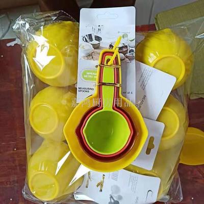 4pcs plastic measuring spoon bakeware tool flour measuring spoon