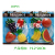 4PC plastic fruit and vegetable letter digital card with magnetic refrigerator stickers.