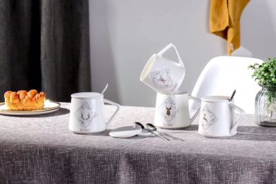 Creative Nordic Style Ins Antlers Coffee Milk Breakfast Cup