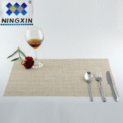 PVC western dining mat 30*45cm solid color dining mat hotel teslin dining mat 1*2 table mat wholesale a hair