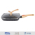 MGC classic die-cast aluminum marble coated induction bottom wood independent removable handle square fry pan non-stick