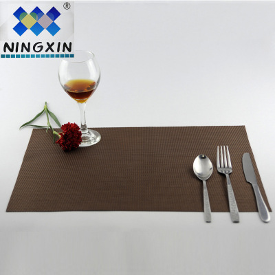 Customizable dining mat diagonal PVC western dining mat japanese-style European heat insulation mat table mat bowl mat easy to wash fast dry non-slip