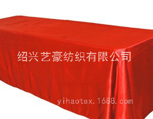 Supply Hotel Banquet Table Cloth Polyester Light Imitation Silk Satin Table Cloth Coffee Table Banquet Party Table Cloth Set