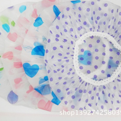 Eva Lace Shower Cap/Waterproof Shower Cap/Color Mixing Color Matching Colorful Fashion