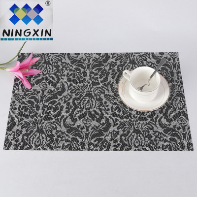 New jacquard PVC teslin western mat heat insulation mat table mat bowl mat environmental mat wholesale