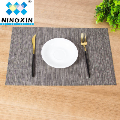 30*45cm environment-friendly PVC dining mat European style simple joker western dining mat anti-slip heat-resistant washable cup and table mat