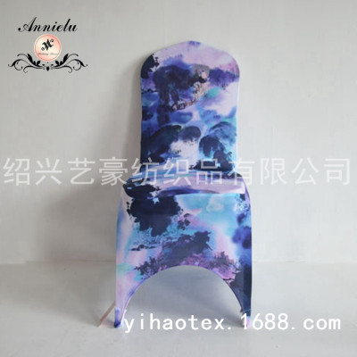 Fashion 3D Digital Printing Elastic Chair Cover Pattern Hotel Restaurant Banquet Chair Cover Wedding Chair Cover Wholesale