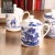 Blue and White Bone China Cup in-Glaze Decoration Ceramic Cup Blue and White Porcelain Cup Tea Cup Large-Capacity Water Cup Bone China Gift Cup