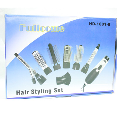 Wholesale hot and cold wind coil power hair dryer comb high-power household hair styling tools set