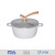 MGC classic die-cast aluminum marble coated sensing bottom wooden independent removable handle soup pot non-stick pot