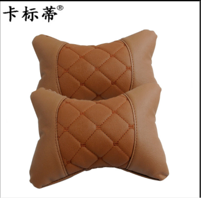 PU Leather Automotive Headrest Car Neck Support Pillow Four Seasons Universal Bone Pillow