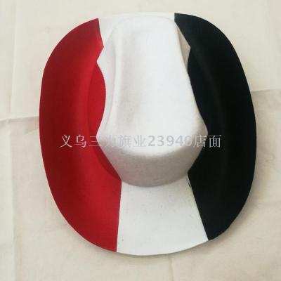 Yemen fans carnival baseball cap CBF high hat non-woven cap countries supply World Cup fans products