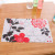 Bespoke garden style big flower plastic table mat high quality pp table mat exquisite printing insulation pad