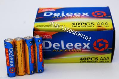 Deleex alkaline battery pack b4 AAA