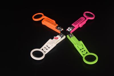 Nail clippers with magnifying glass clippers with magnifying glass with lamp
