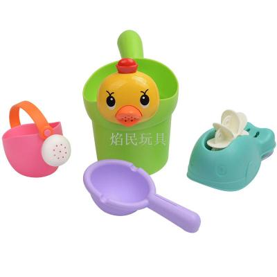 Children Beach Toy Suit Play Sand Digging Baby Bathroom Bath Toys Four-Piece Baby Bath Toys