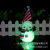 1949 Rice Grain Crystal Christmas Snowman Flashing Night Light Glowing Snowman (Small) Christmas Gift Wholesale