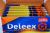 Deleex alkaline battery blue gold card b2 AA
