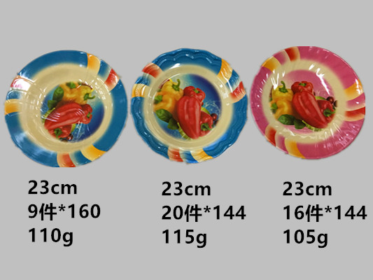 密胺餐具 密胺盘 美耐皿贴花盘子 大量现货库存 新款爆款多多