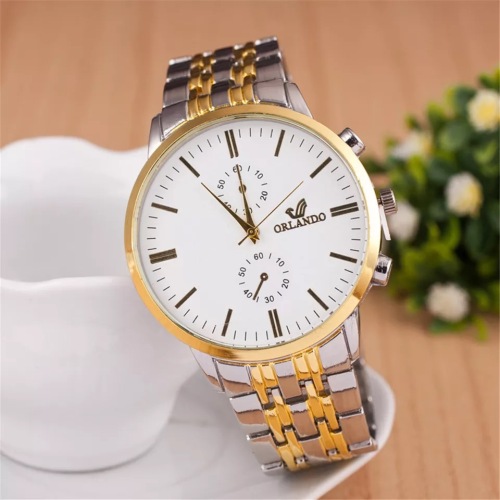 factory direct selling popular men‘s steel belt watch simple scale casual quartz watch men‘s one-piece delivery