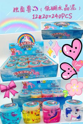 Unicorn crystal slime plasticine