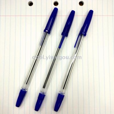 VP583 simple plastic ballpoint pen 1.0 copper pen smooth hexagon ballpoint pen minimalist style