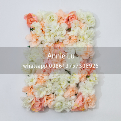 Factory Wholesale Artificial Flower Mixed Color Flower Row Decorative Wall Wedding Supplies Hotel Decoration