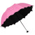 Customized Logo Blooming Rain Umbrella Thickened Sun Block Black Glue Rain Umbrella Folding Triple Folding Umbrella