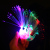 Colorful Flash Peacock Finger Lights Square Push Luminous Ring Night Market Children's Small Toys Kindergarten Gifts