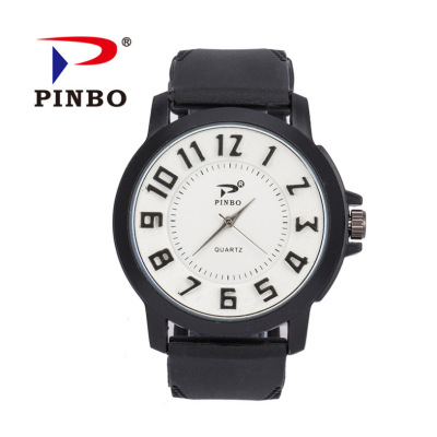Digital big dial racing sports watch men's leisure business watch silica gel quartz watch