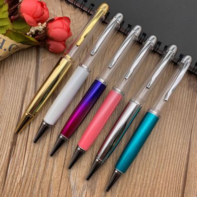 New Liquid Ball Pen Metal Ball Point Pen Korean Empty Tube Pen Diamond Pen Crystal Pen Hand Pen Dly