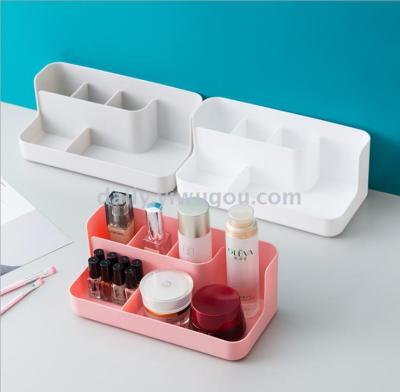2911 independently designed cosmetic storage box plastic table top sorting box cosmetic box storage box