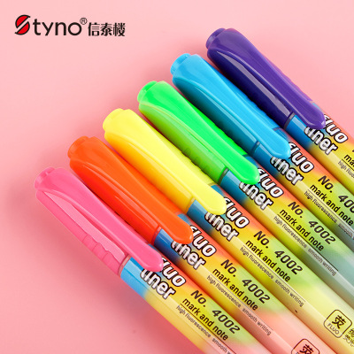 Xintai building xuanhuan color fluorescent pen set student marking marking pen manufacturers direct wholesale