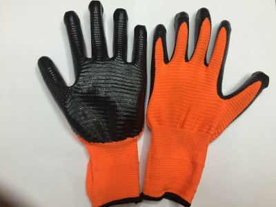Yuncheng brand 13 needle pure rubber nylon zebra grain ding qing labor protection gloves resistant to oil comfortable to wear