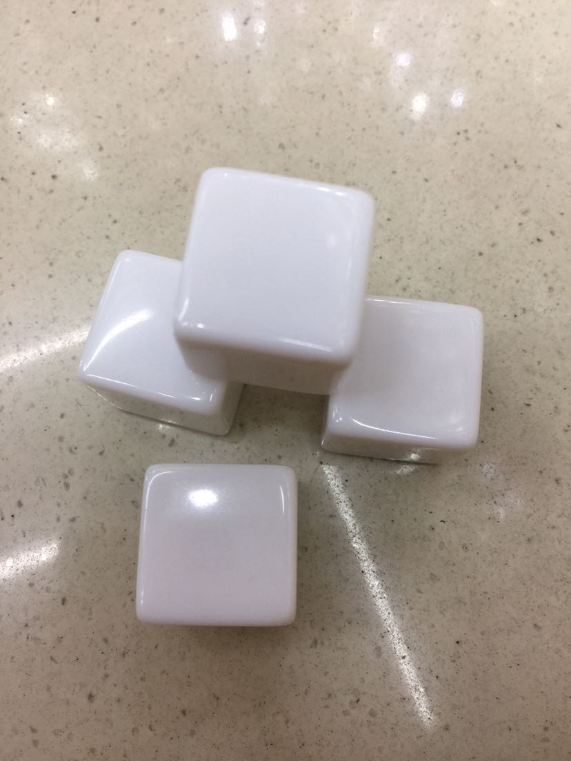 25MM方角空白骰子 亚克力光面骰子可按客人要求定做