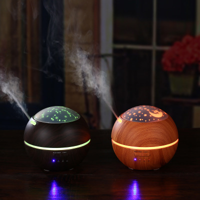 Creative romantic atmosphere night light shadow aromatherapy machine ultrasonic humidifier