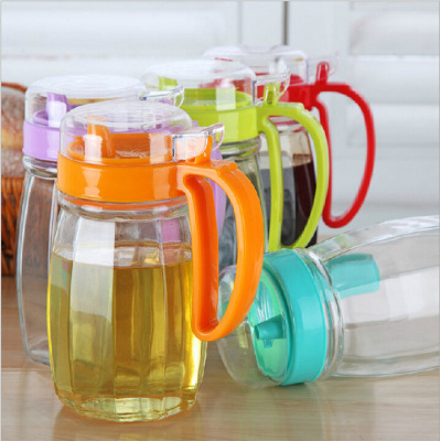 Glass oil pot, European - style home - use plastic oil can