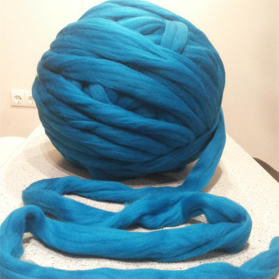 66s long set pure wool rod-needle coarse wool yarn hand-woven polychromatic wool yarn manufacturers direct sales