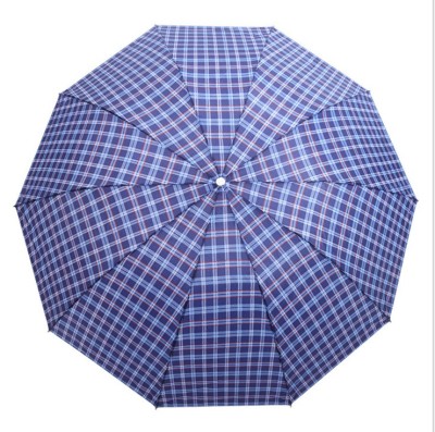 65cm Plaid Umbrella Ten-Bone Reinforced UV-Proof Ultra-Light Sun Umbrella Folding Sun Umbrella