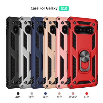 Military anti - collision ring buckle bracket mobile phone case
